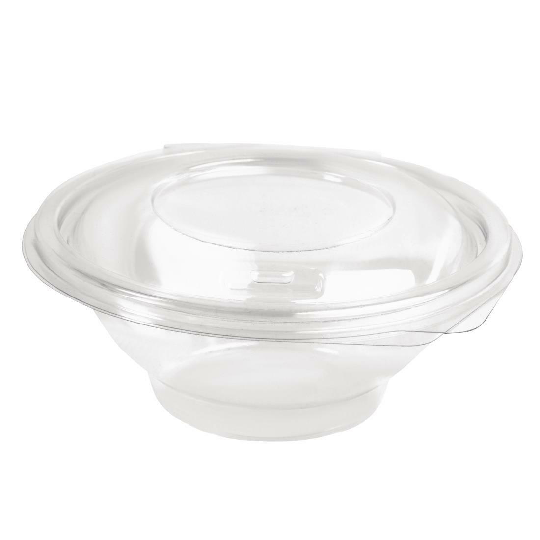 Large Black Crystal Classic 1400ml SaLad Bowl and Lid 250mm dia