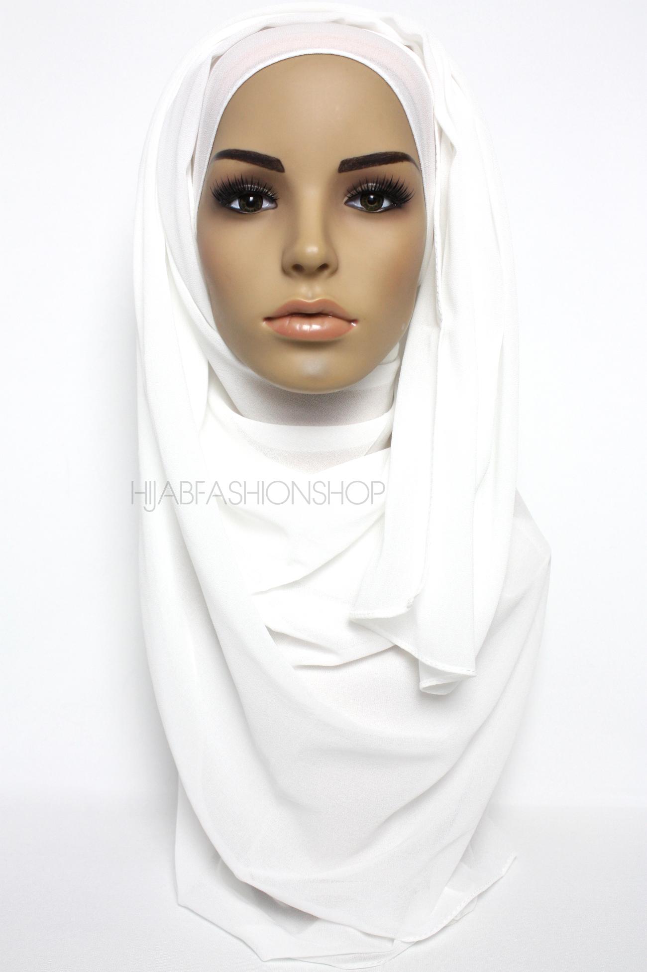ivory premium chiffon hijab