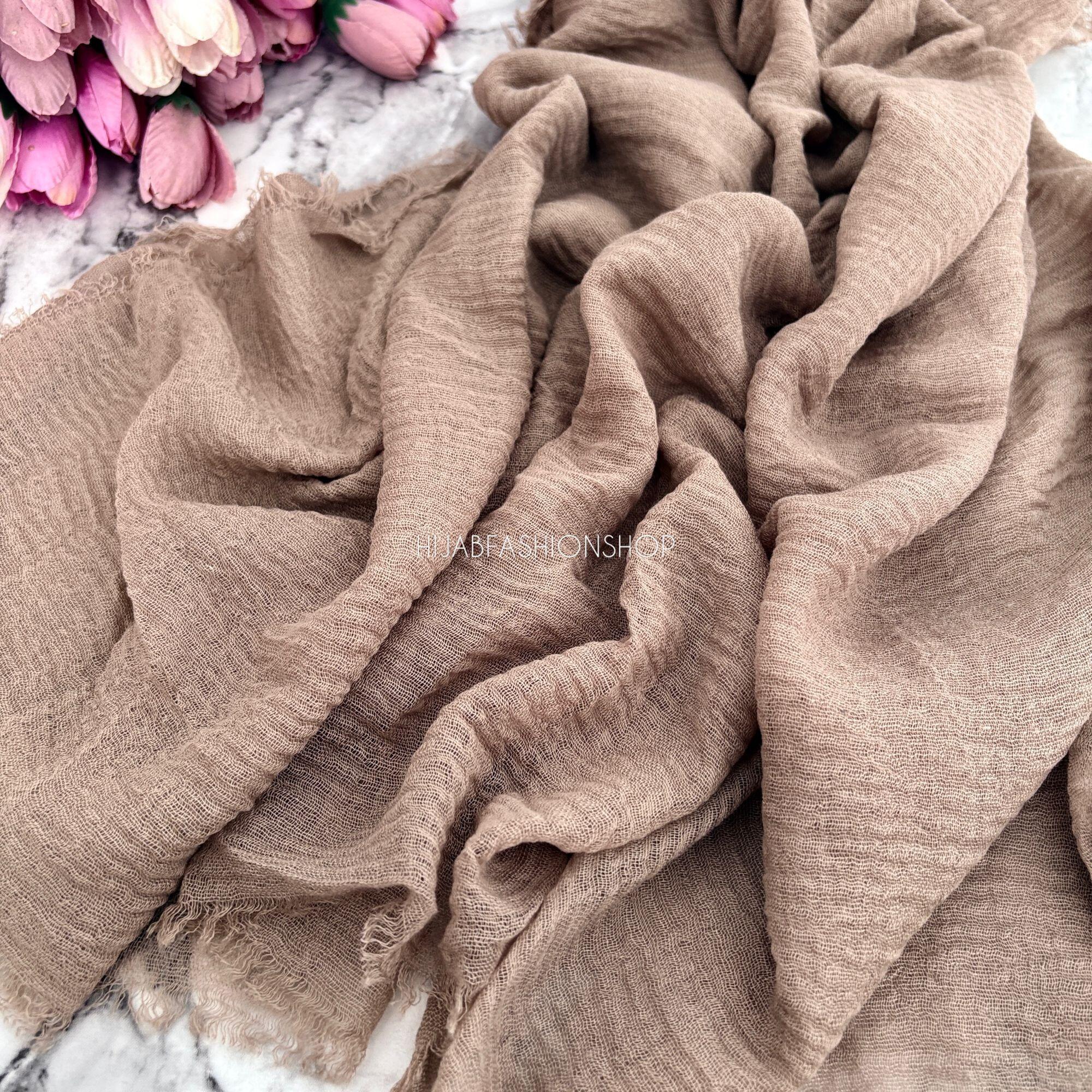 cappuccino crimp crinkle hijab