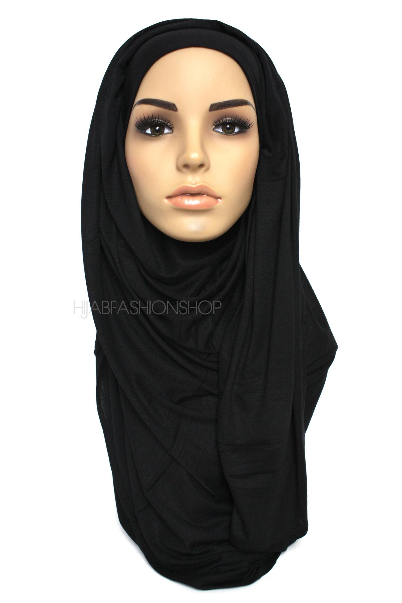 black jersey hijab