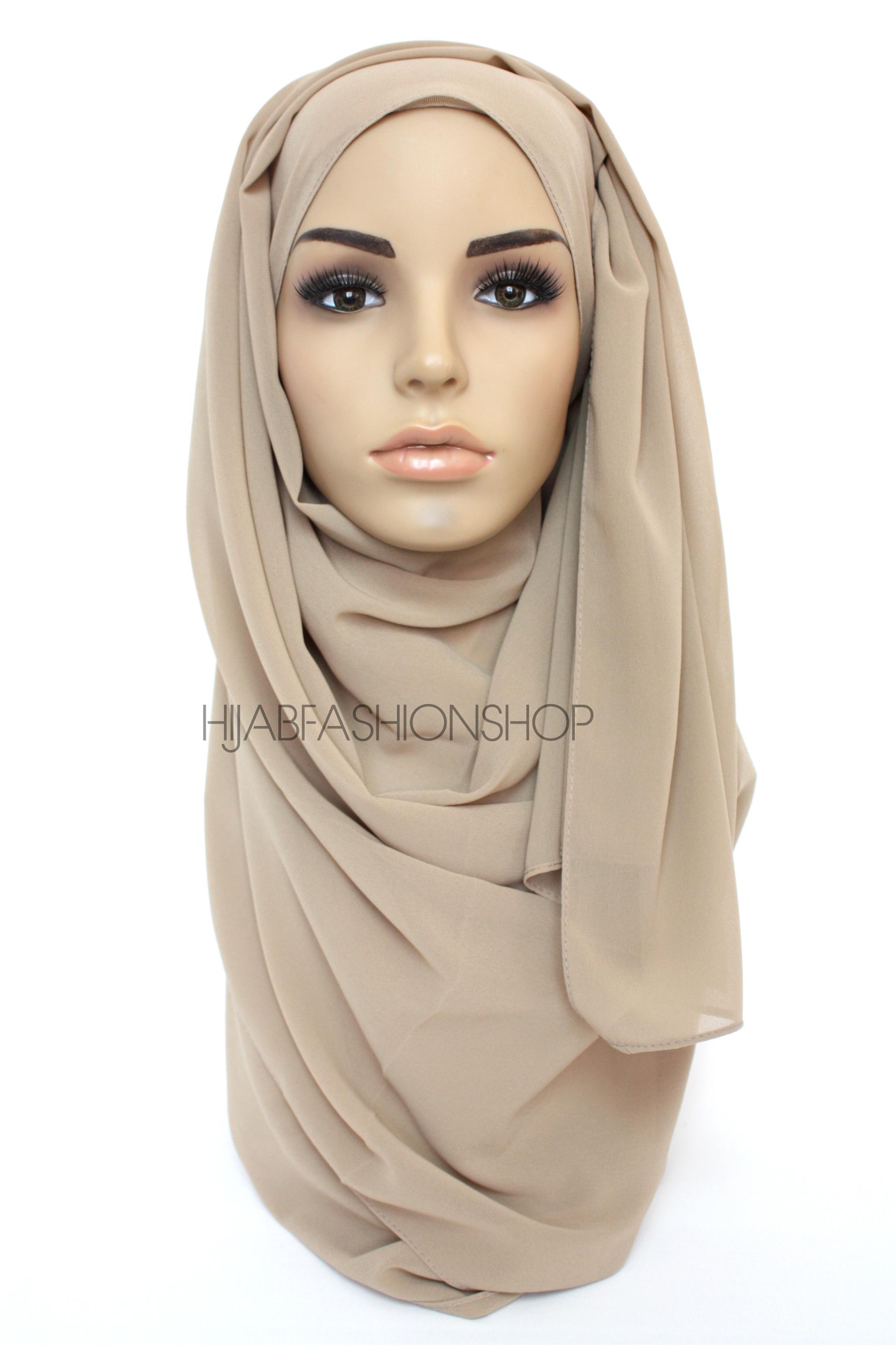macadamia premium crepe chiffon hijab