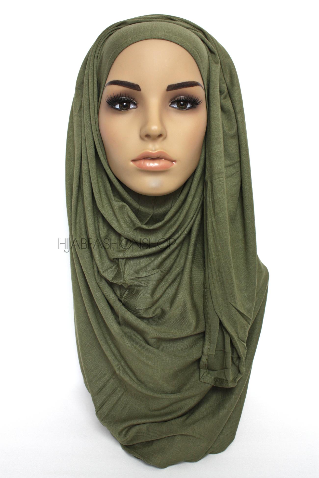 olive jersey hijab