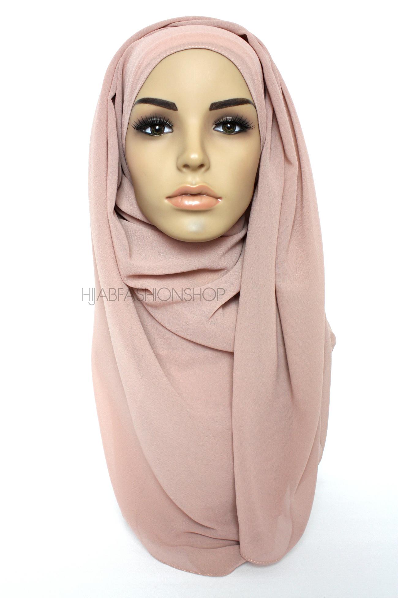 nude blush premium chiffon hijab