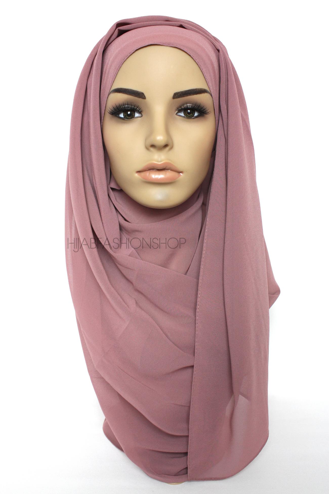 rosewood premium chiffon hijab