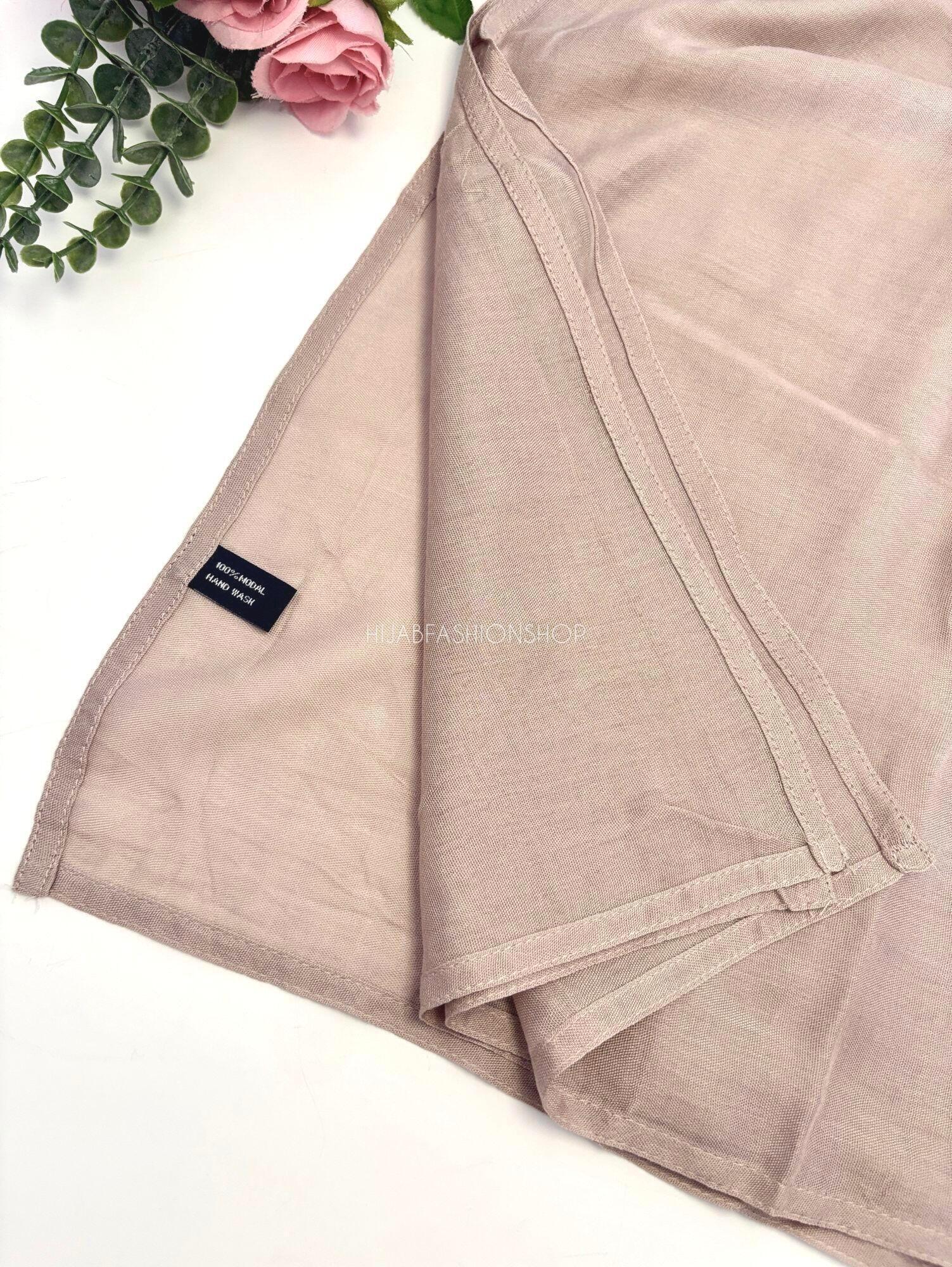 sand premium 100% modal double stitched hijab stitching