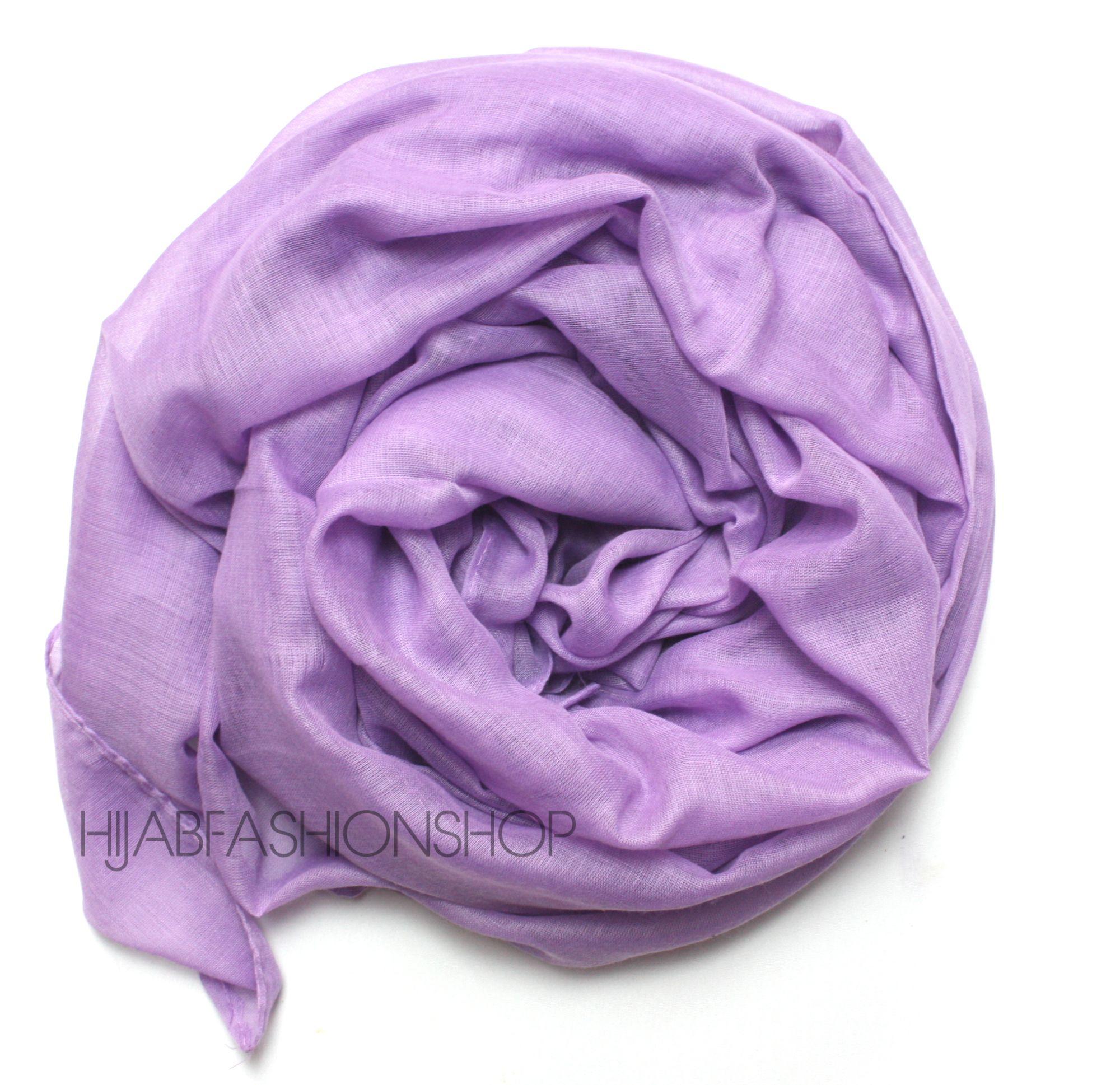 lavender plain viscose hijab