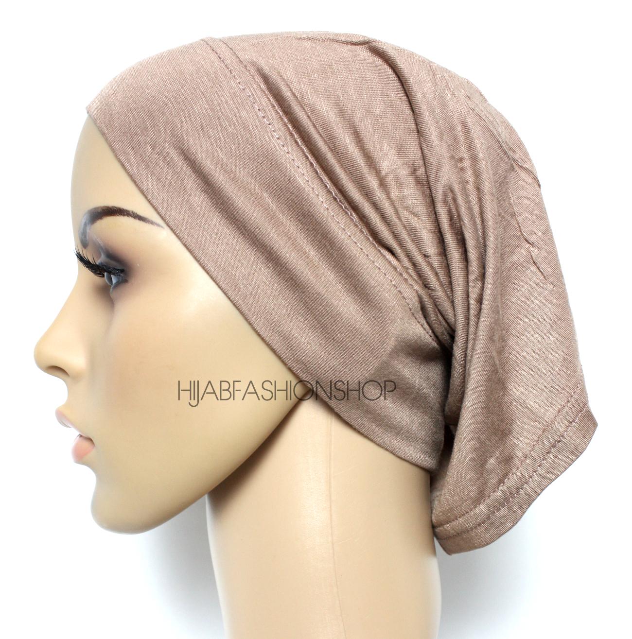 cappuccino tube hijab cap