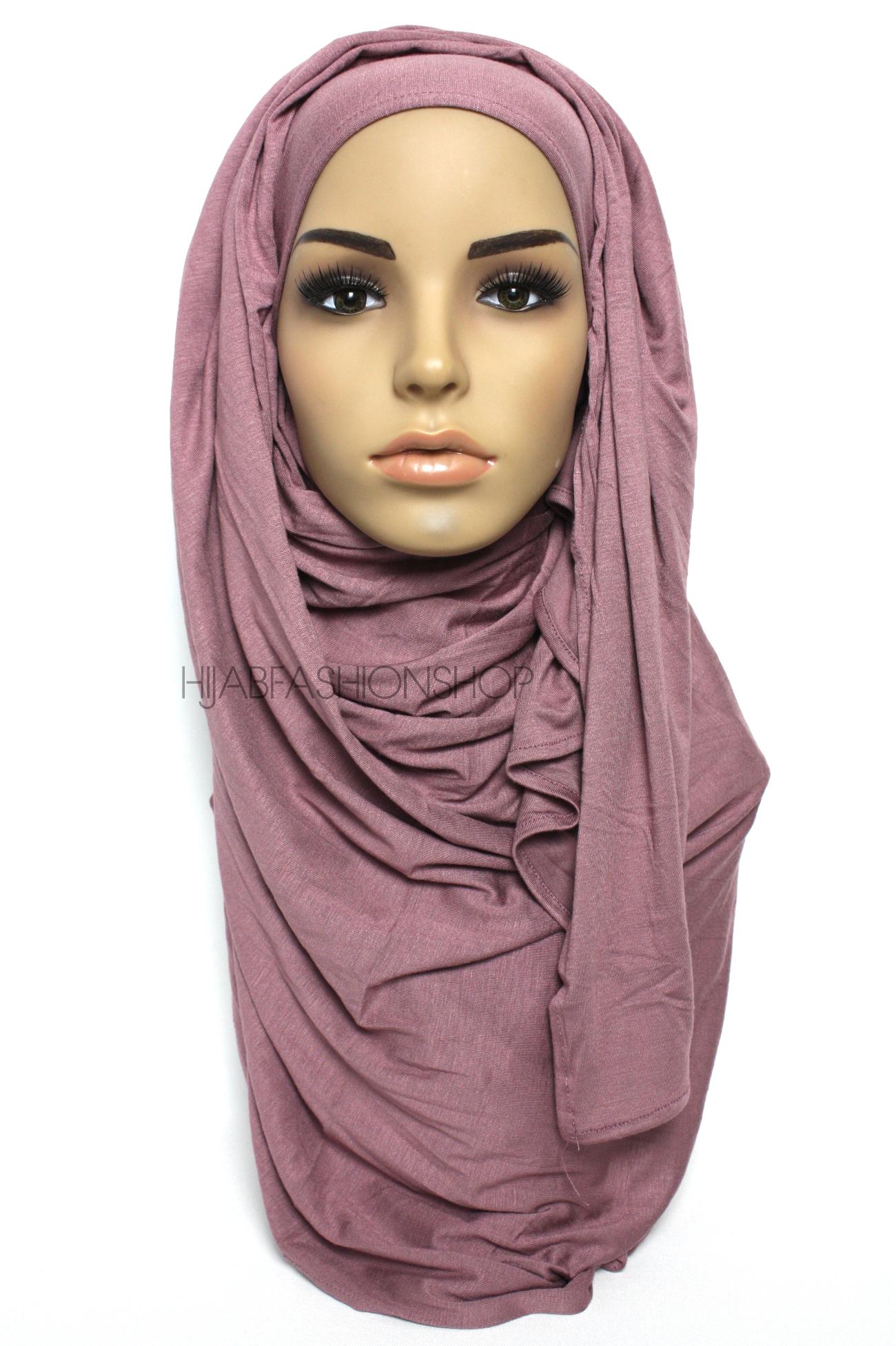 rosewood plain jersey hijab