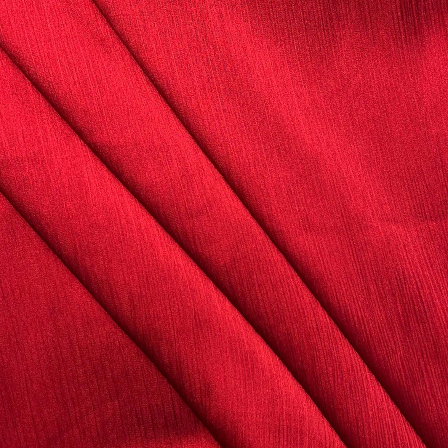 red crinkle satin hijab
