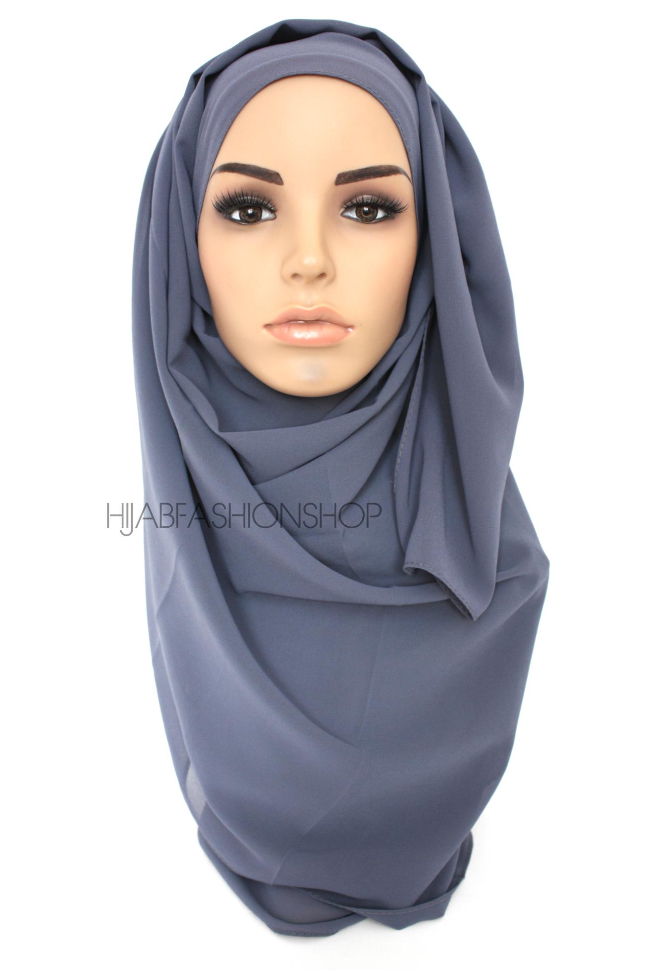 denim chiffon hijab