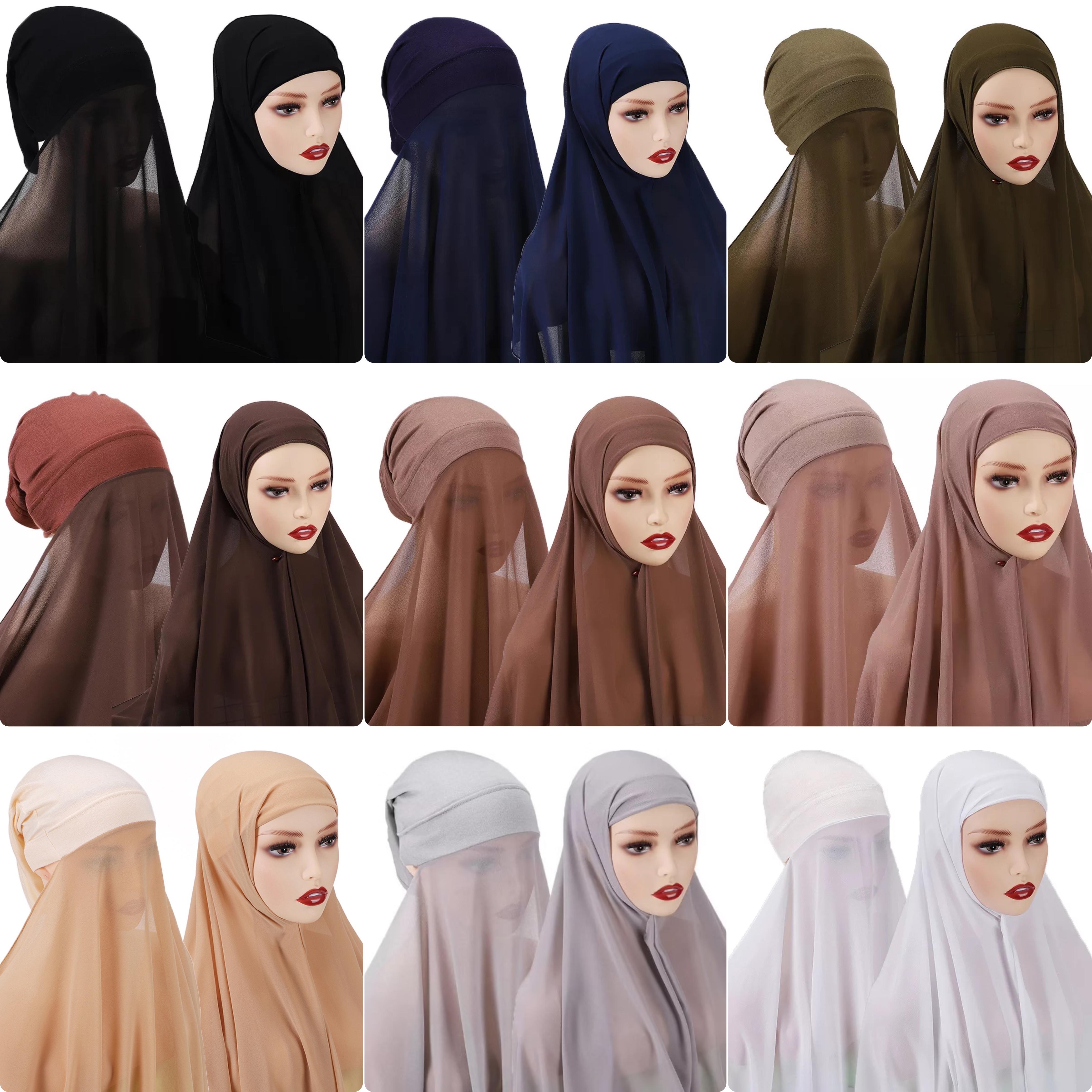 instant crepe chiffon hijabs