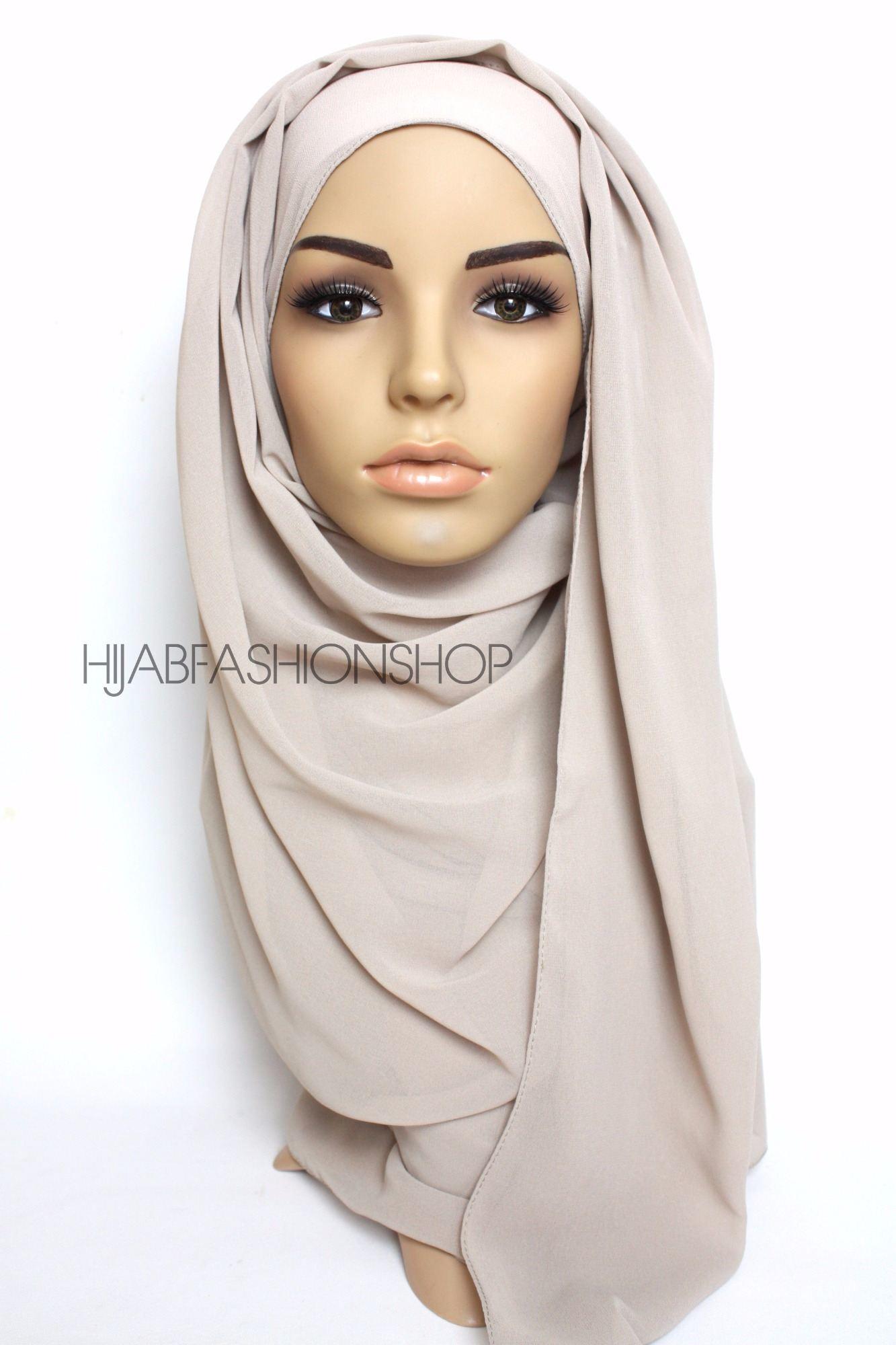 ash crepe chiffon hijab
