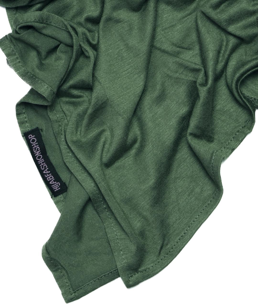 dark green premium jersey hijab