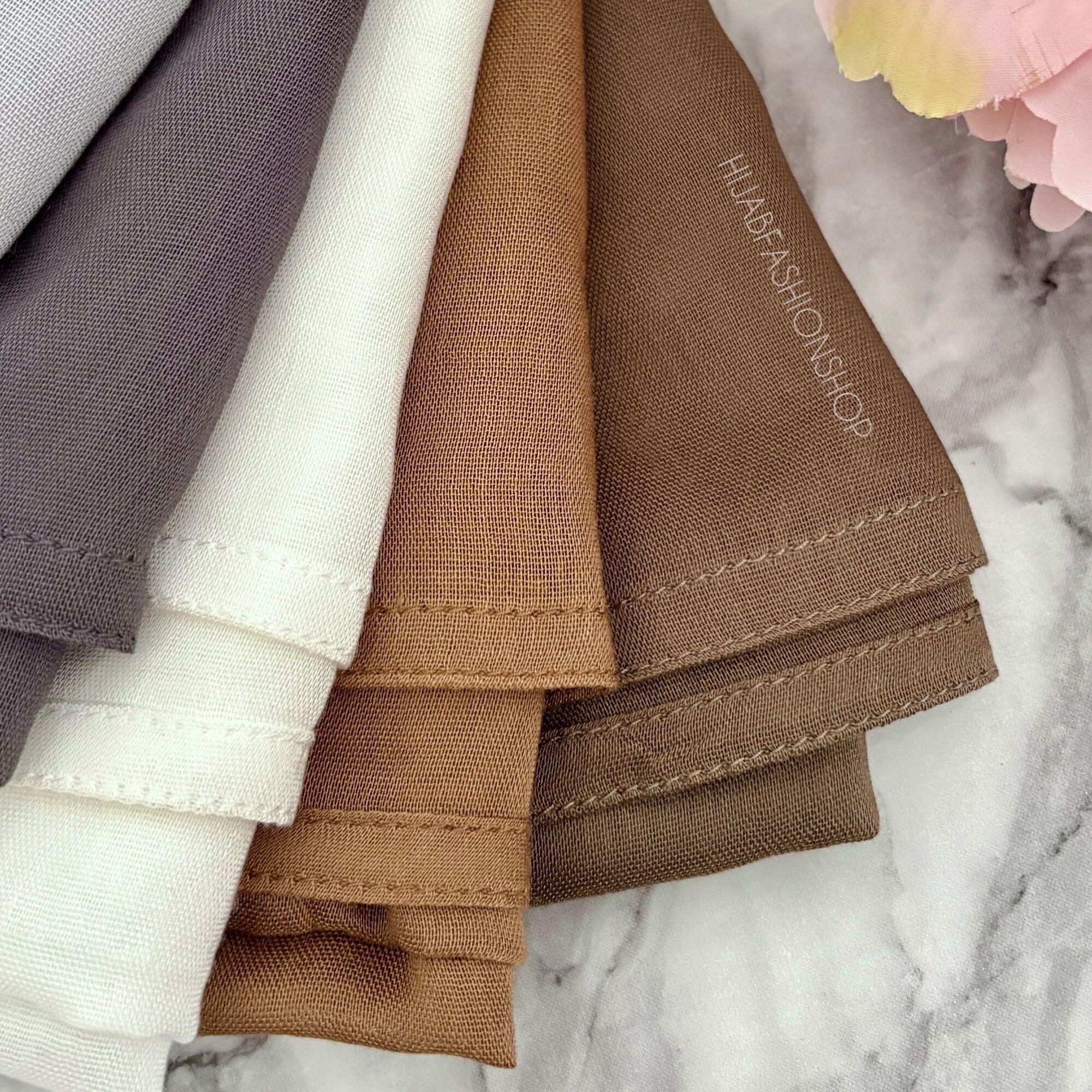 premium 100% modal double stitched hijab