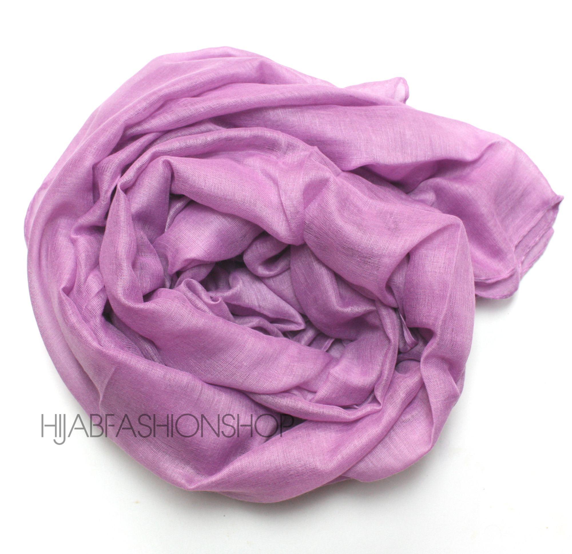lilac plain viscose hijab
