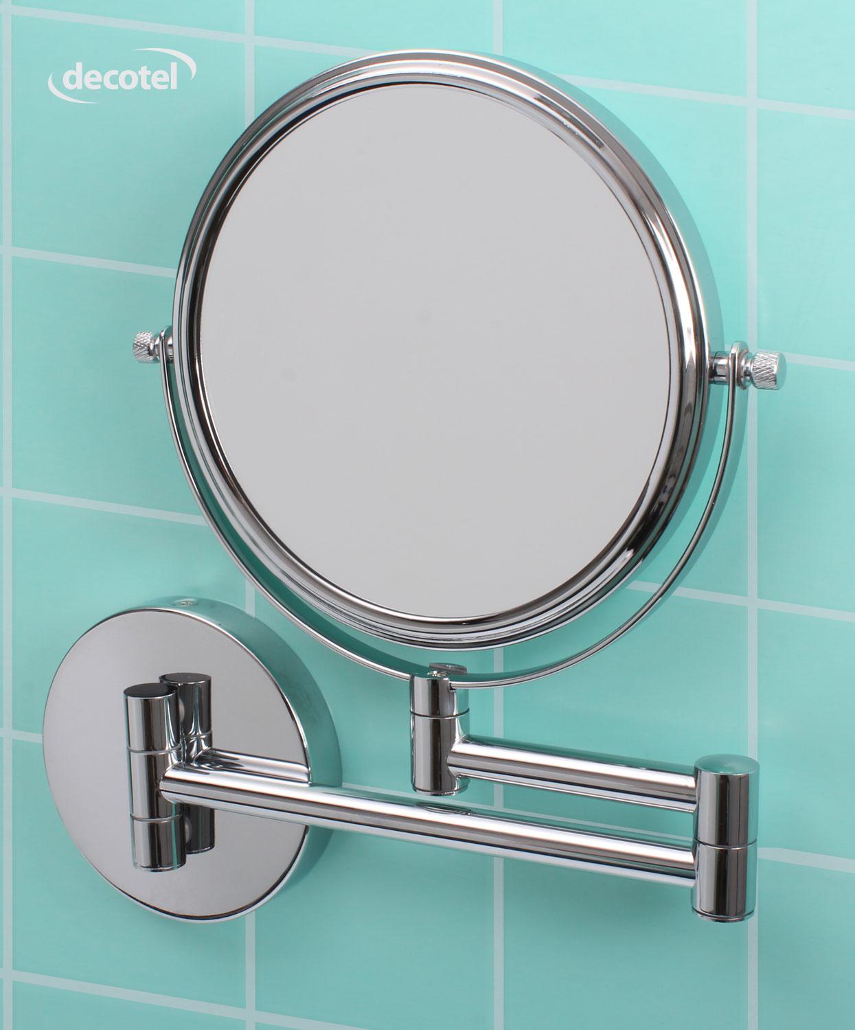 Decotel chrome bathroom mirror