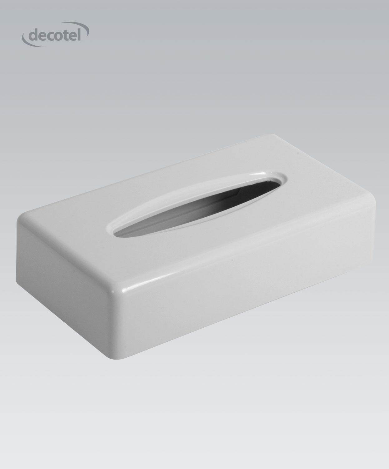 Flat Tissue Box Dispenser Gloss White