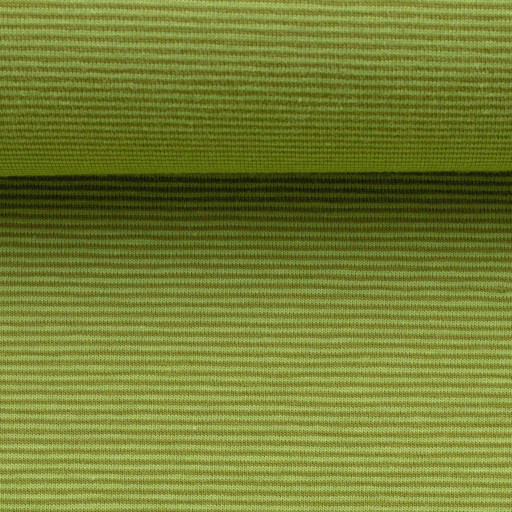 pinstripe kiwi green jersey fabric