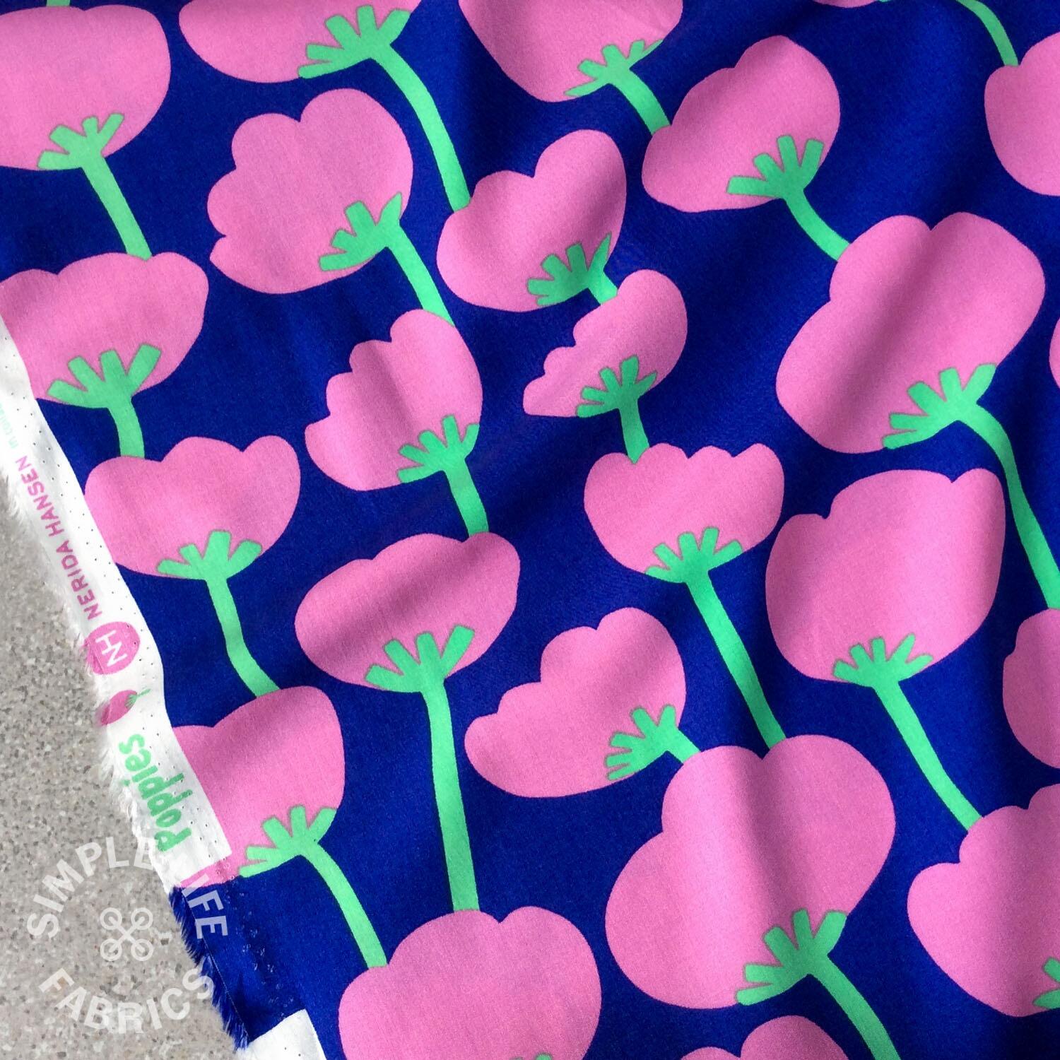 Poppies Nerida Hansen floral dress fabric