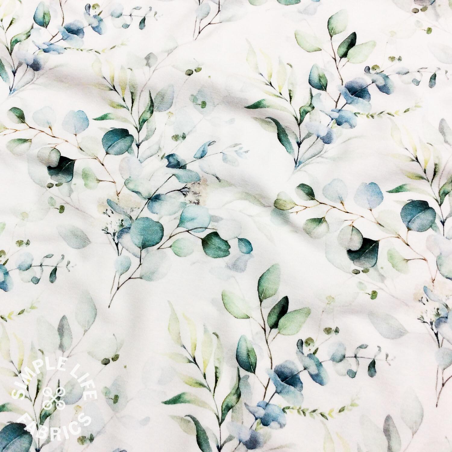 Jersey Eukalyptus Stoff Meterware Stoff Jersey Eukalyptus