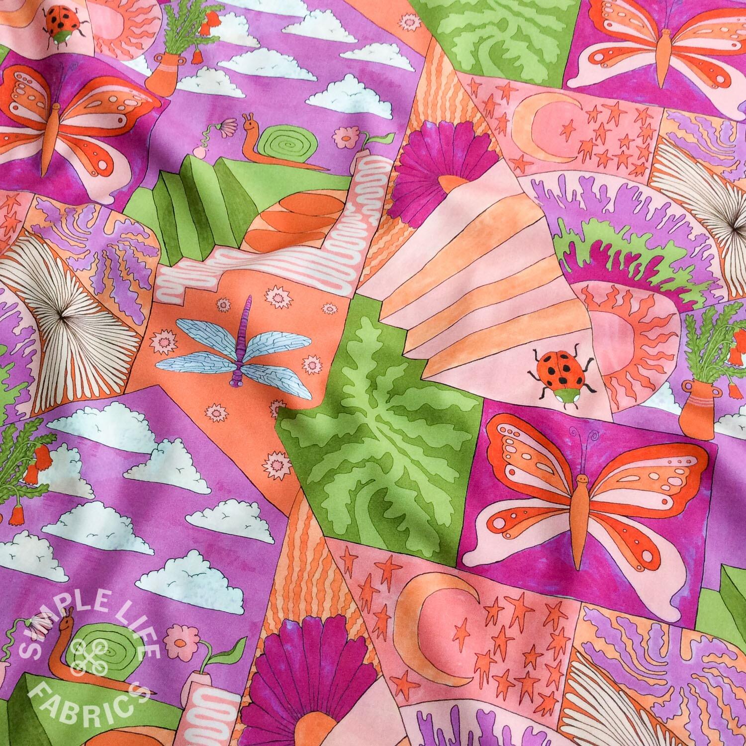 Little Creatures Nerida Hansen pink fabric