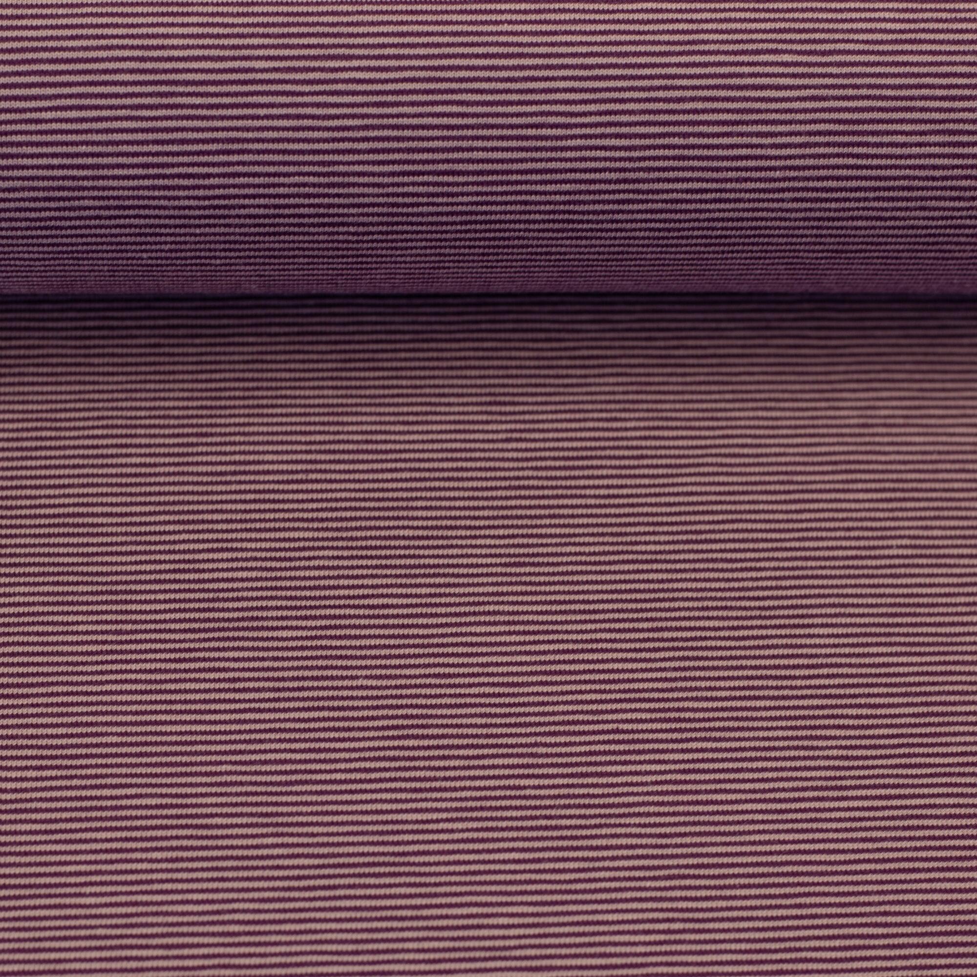 Bordeaux old rose pinstripe jersey fabric