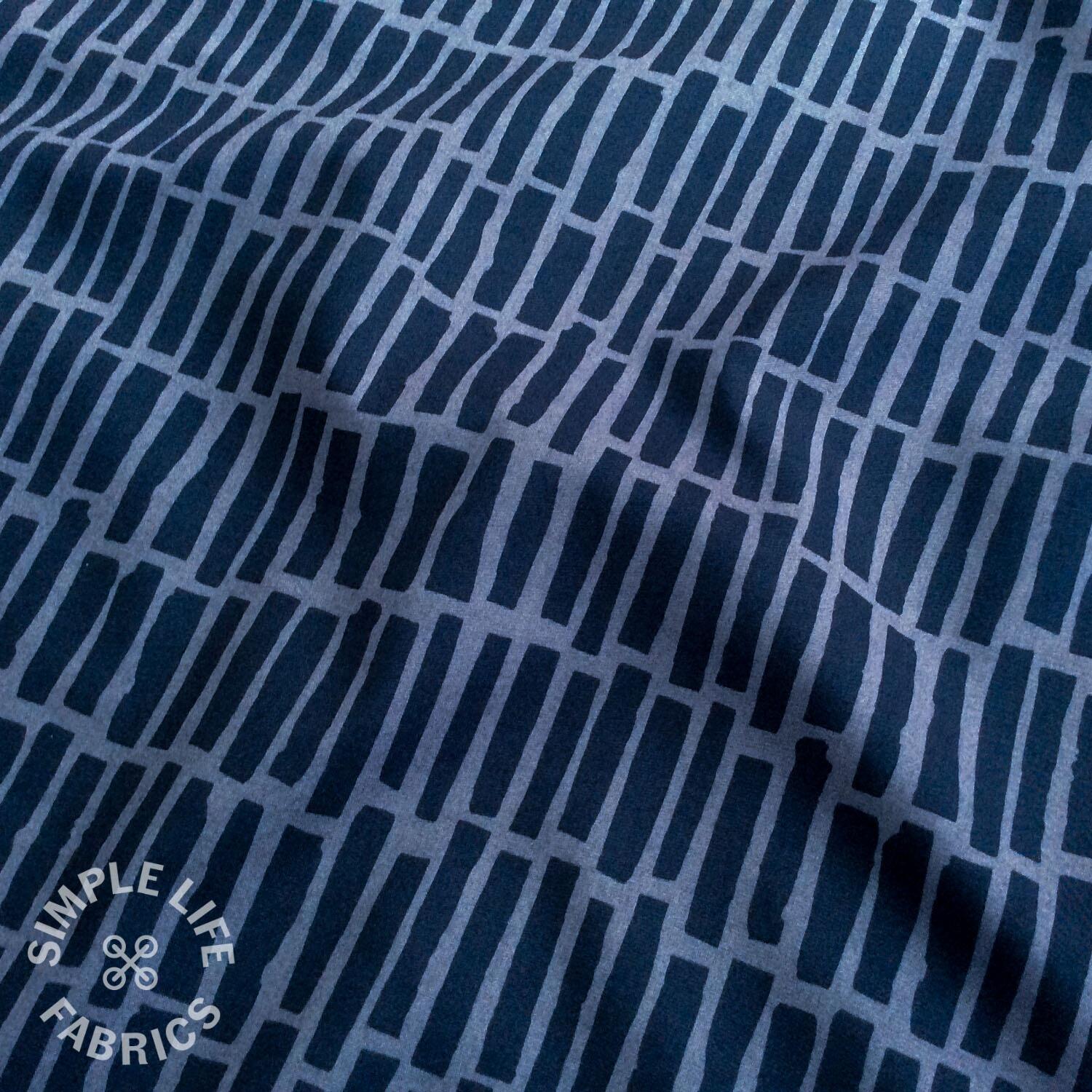 Blocks geometric cotton fabric