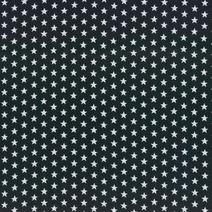 Blue and white stars jersey fabric