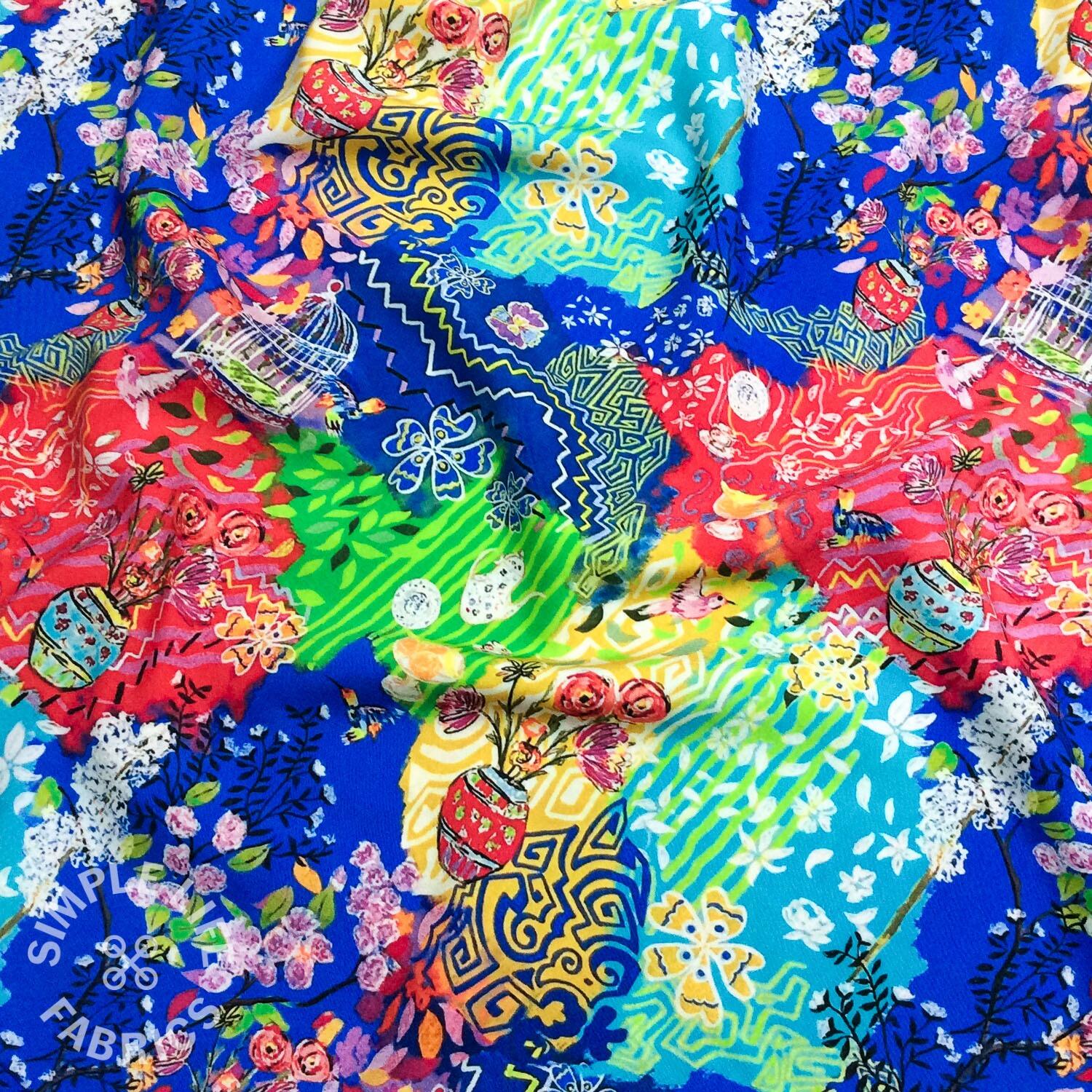 Summer Days viscose dress fabric