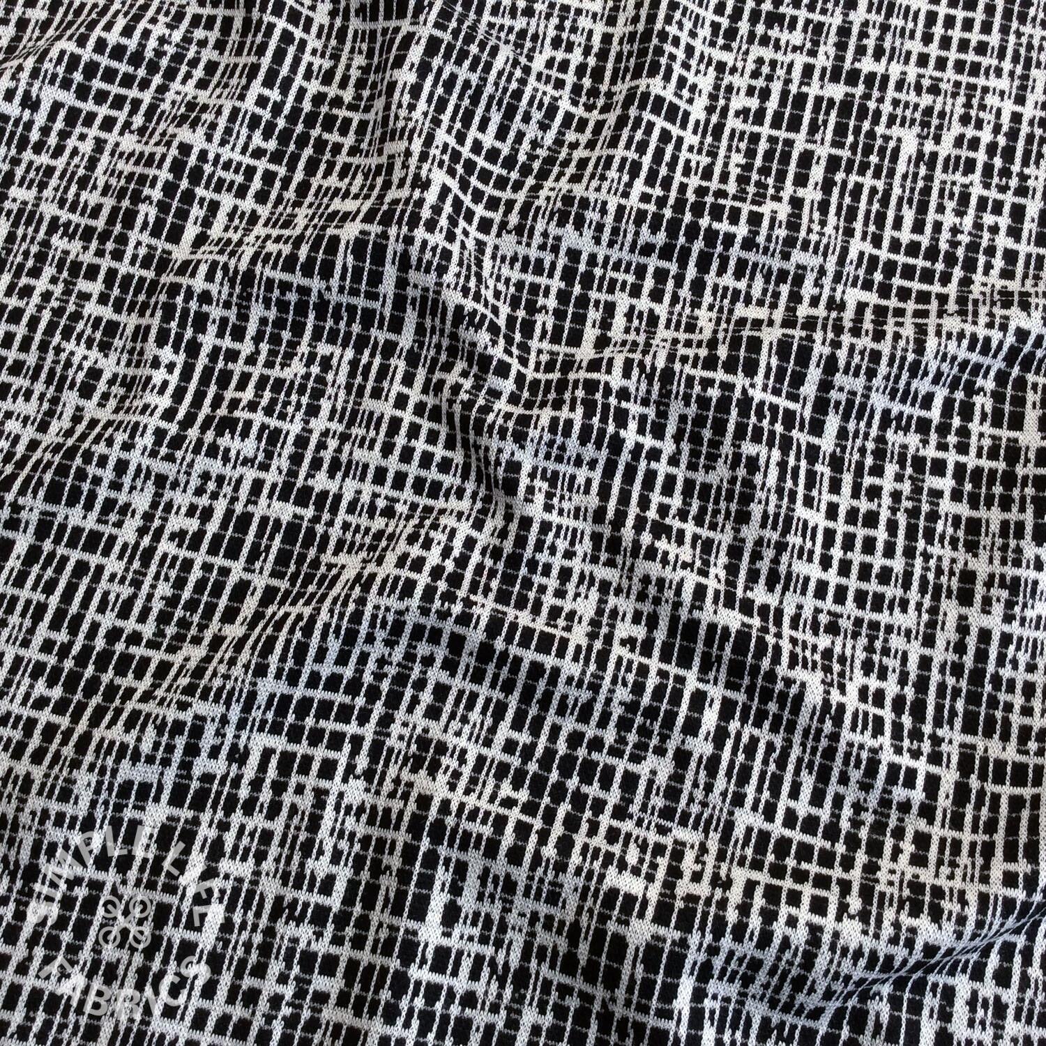 Crosshatch Brake swafing jacquard jersey fabric