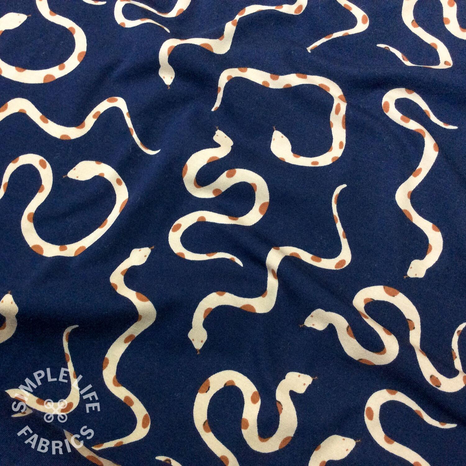 Snakes jersey fabric