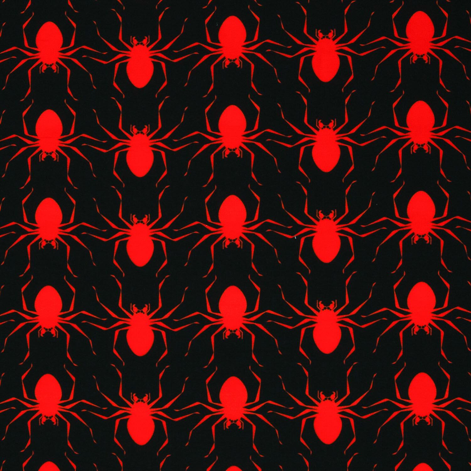 Spiders French Terry fabric