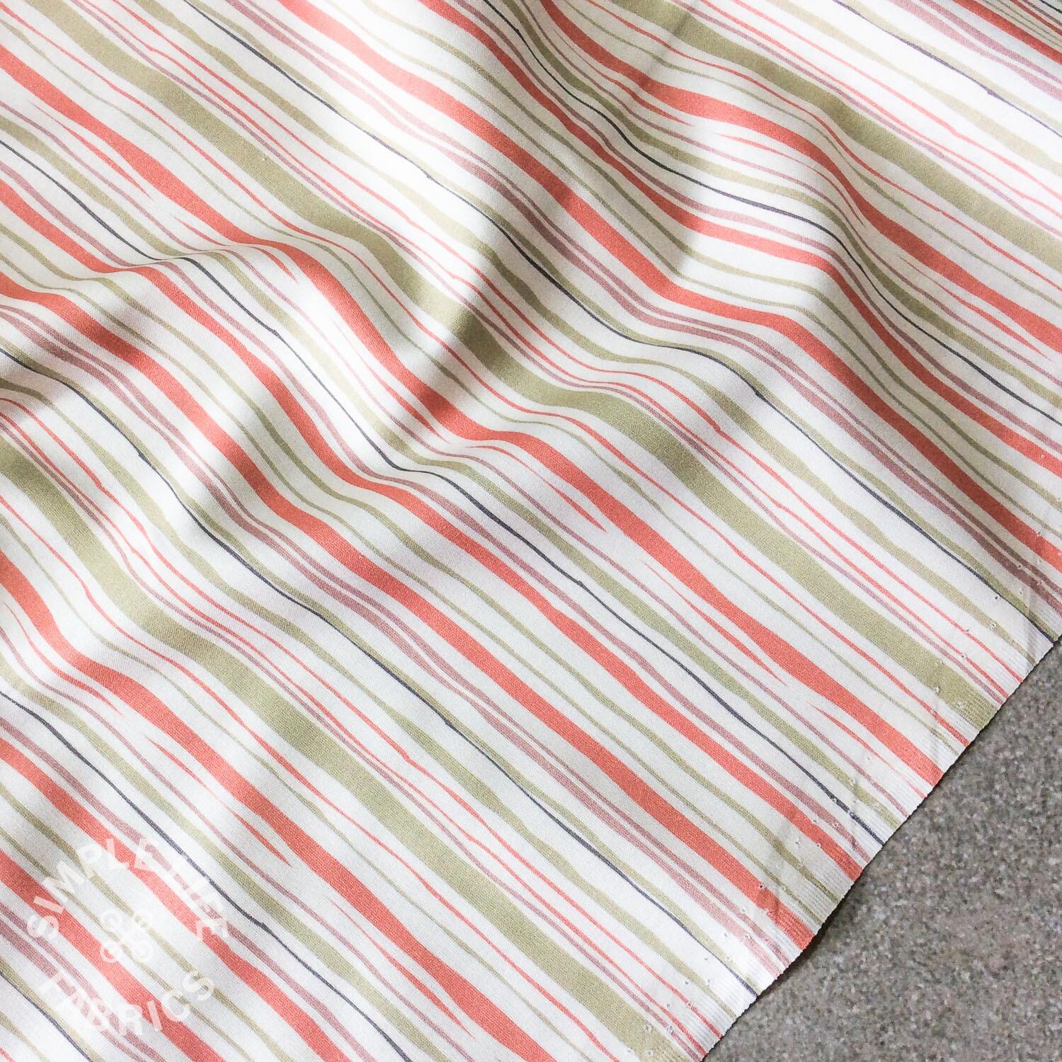 Cotton dress fabric, Tumba, stripes - Oeko-Tex - Per half metre