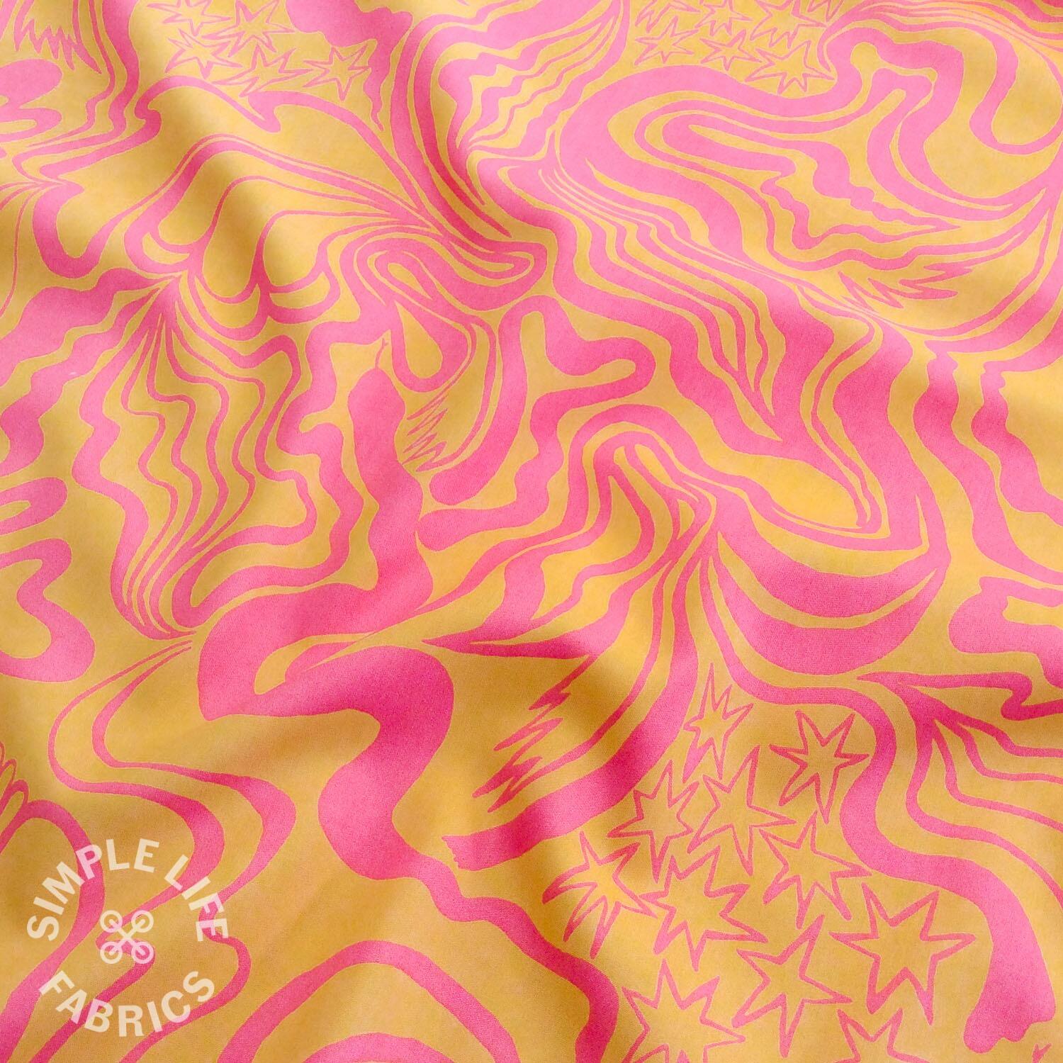 yellow wanderer nerida hansen cotton fabric