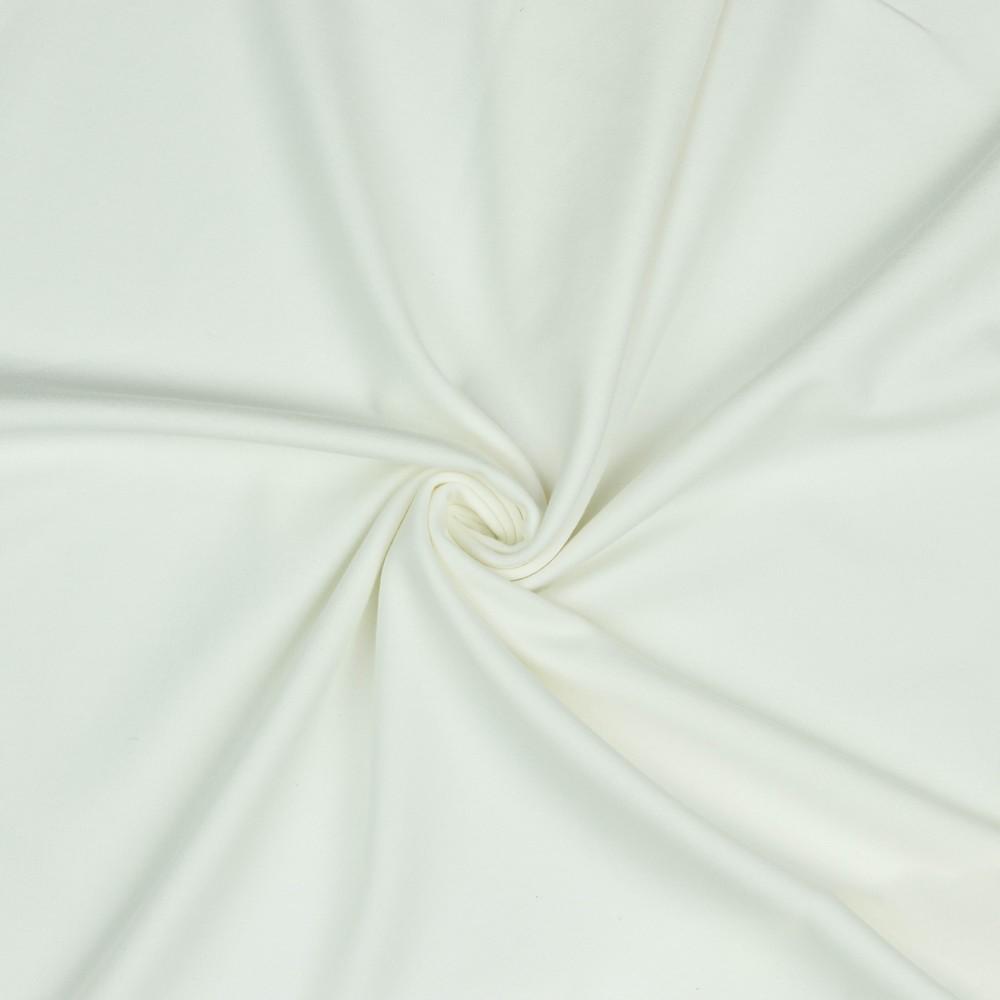 Ivory white organic jersey fabric