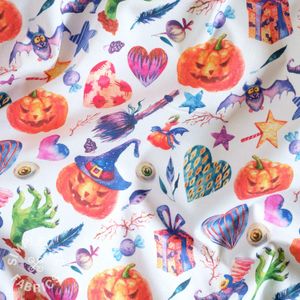 Cute Hallowean cotton craft fabric for kids