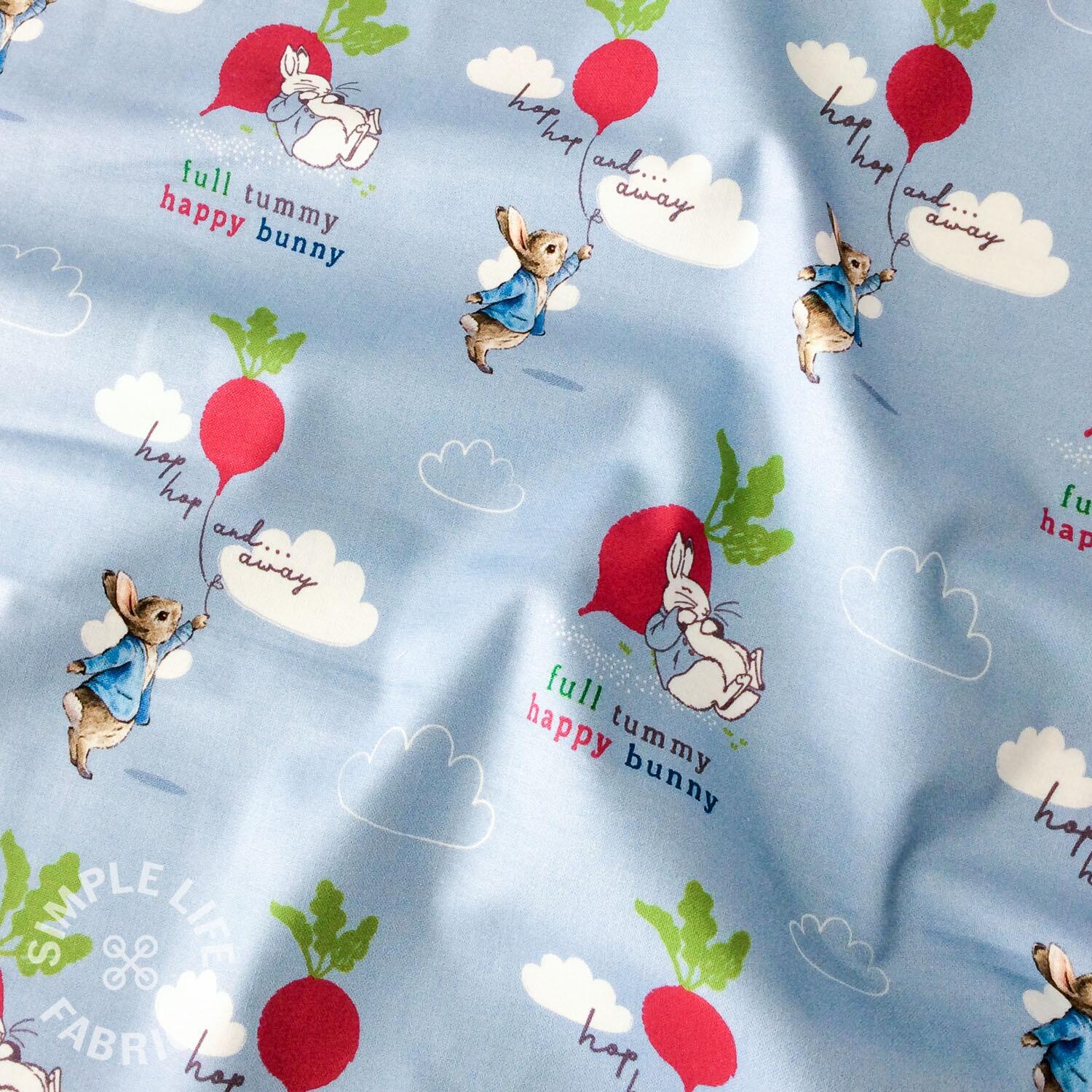 Home Grown Peter Rabbit Full Tummy cotton fabric