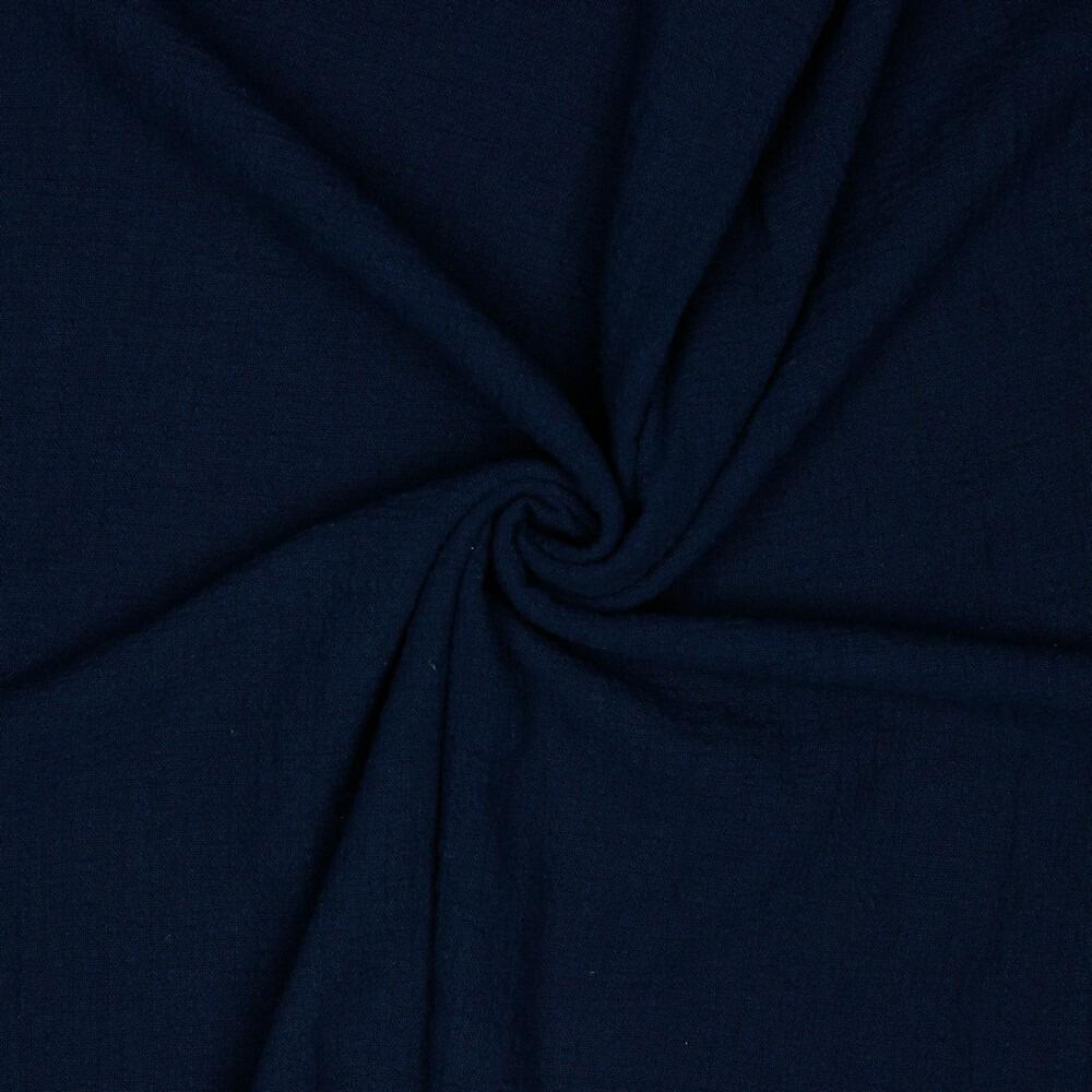 Cheesecloth fabric navy blue