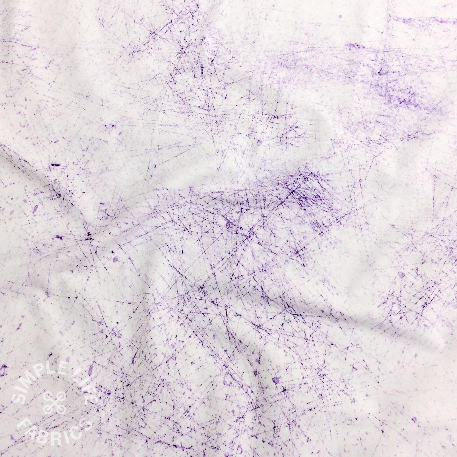 Scribbles jersey purple fabric