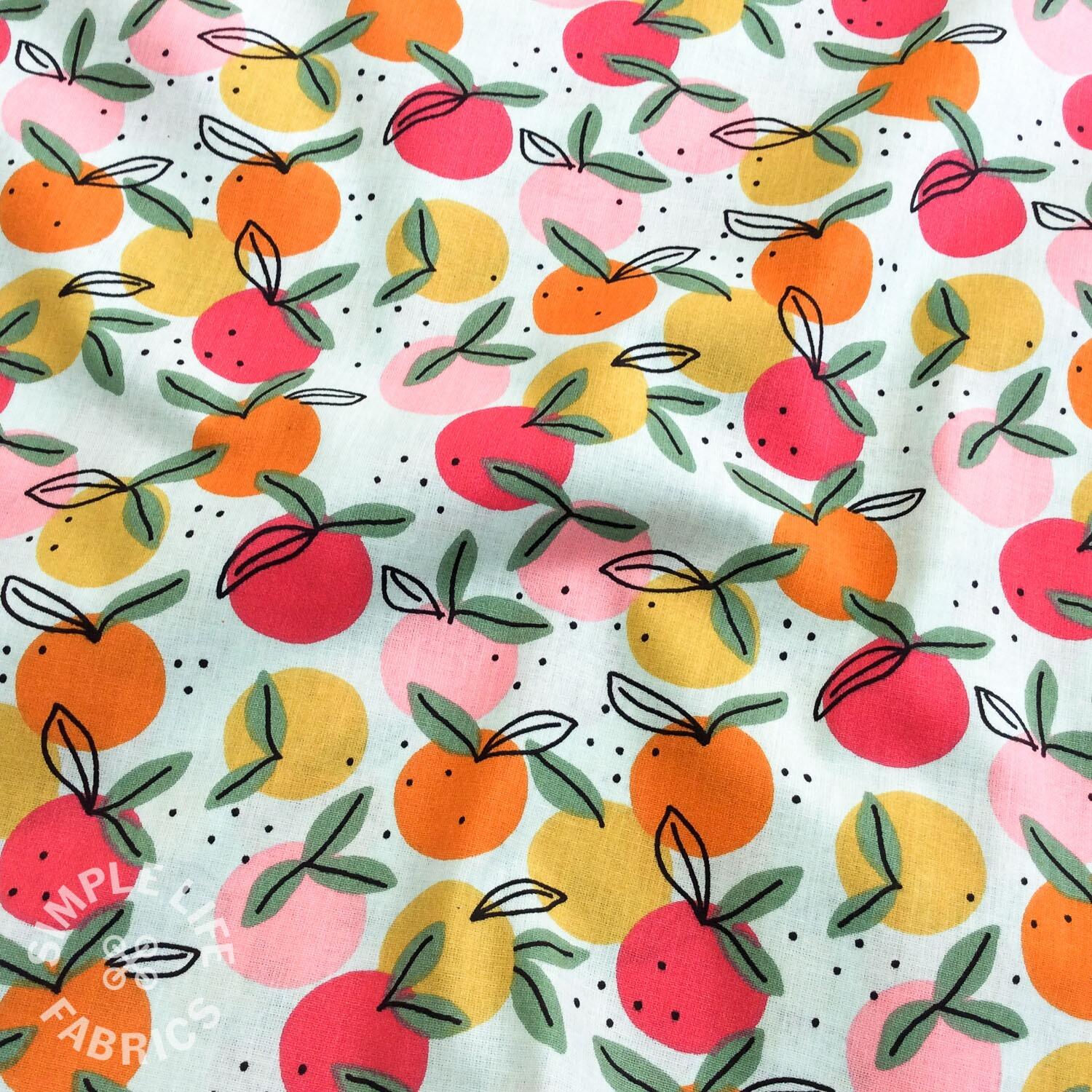 Fab fruit organic cotton fabric
