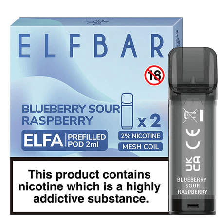 Elf Bar Elfa Prefilled Pods- Blueberry Sour Raspberry