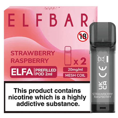 Elf Bar Elfa Prefilled Pods- Strawberry Raspberry