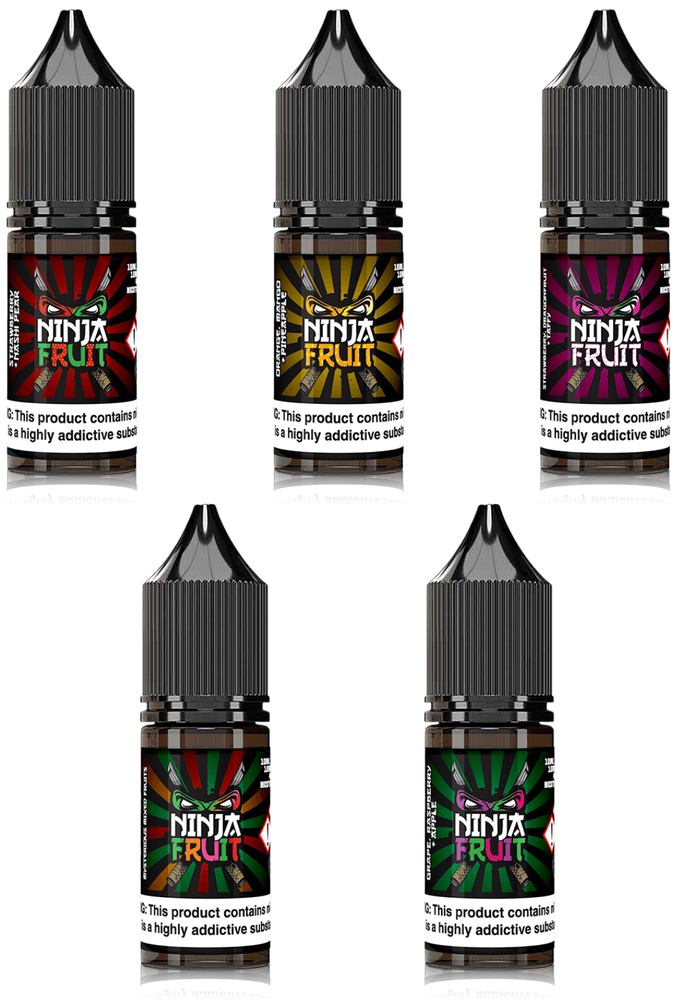 Ninja Fruit Nic Salt E liquid 10ml Kodachi, RYUU, Yakuza- 3.99 or 3 for  10.00