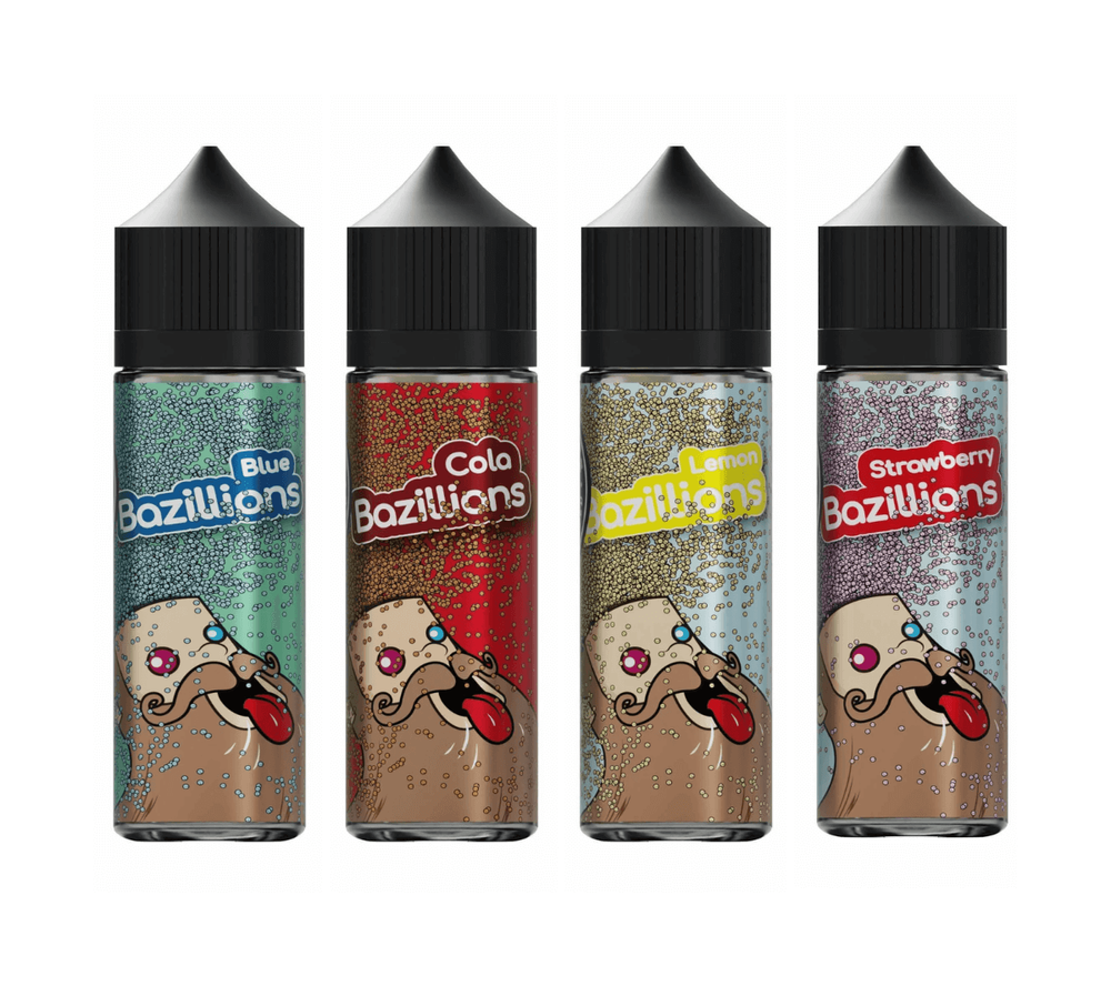 Bazillions 50ml E liquid Shortfill Apple, Blackcurrant, Bubblegum, Lemon
