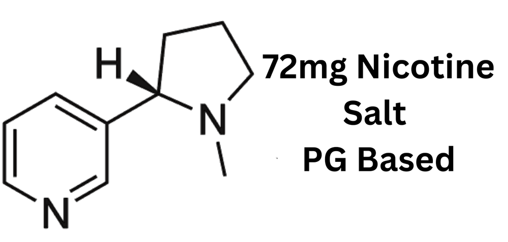 7.2% (72mg/ml) Nicotine Salt Concentrate (PG Based)