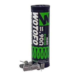 Wotofo Dual Core Fused Clapton Ni80 0.90ohm Pre-built Coils Pack of 10