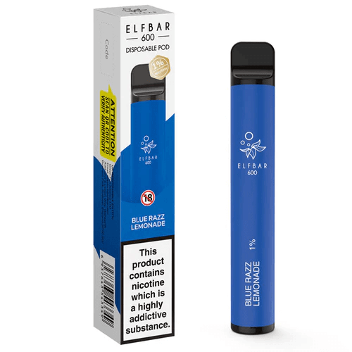 Elf Bar 600 Disposable Device 1%- Blue Razz Lemonade