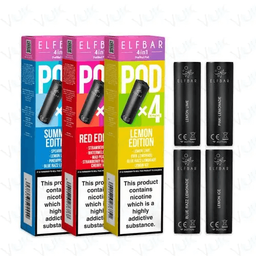 elfbar elfa master akku Elf Bar 4 in 1 Prefilled Pods 2ml 4 Pack