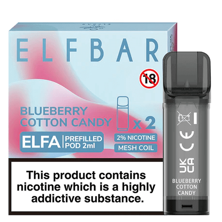 Elf Bar Elfa Prefilled Pods- Blueberry Cotton Candy