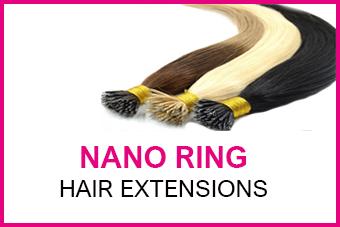 Forever Young Human Hair Extensions. Clip ins Weft Nano Rings